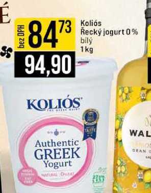 Koliós Řecký jogurt 0% bílý 1kg