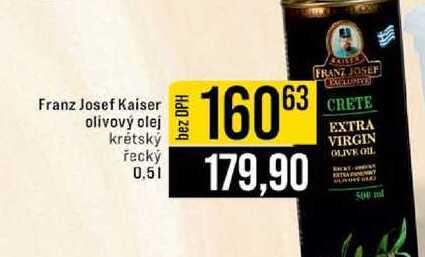 Franz Josef Kaiser olivový olej krétský, řecký 0.5l
