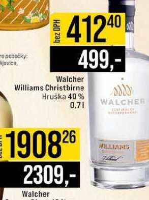 Walcher Williams Christbirne Hruška 40% 0.7l