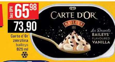 Carte d'Or zmrzlina baileys 825 ml