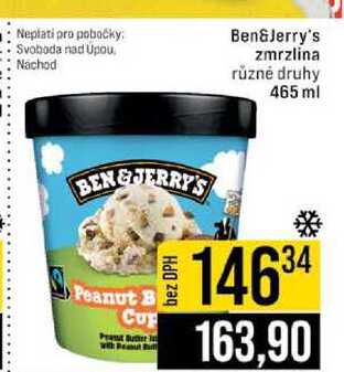 Ben&Jerry's zmrzlina různé druhy 465 ml
