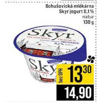 Bohušovická mlékárna Skyr jogurt 0,1% natur 130 g