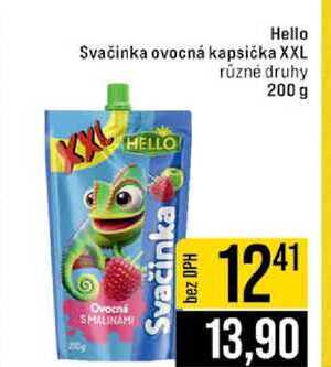 Hello Svačinka ovocná kapsička XXL různé druhy 200 g