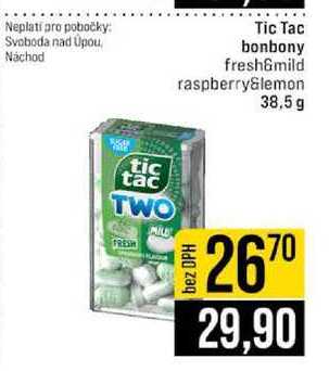 Tic Tac bonbony fresh&mild raspberry&lemon 38,5 g