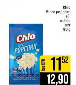 Chio Micro popcorn sůl máslo sýr 80 g