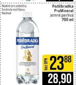 Poděbradka ProMineral jemné perlivá 700 ml 
