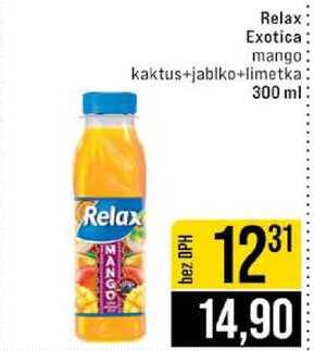 Relax Exotica mango kaktus+jablko+limetka 300 ml