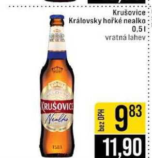 Krušovice Královsky hořké nealko 0,5l v akci