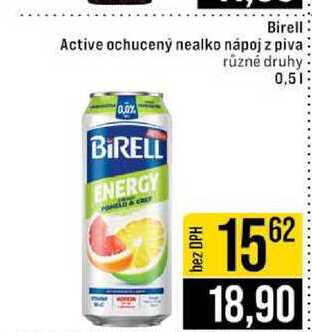 Birell Active ochucený nealko nápoj z piva různé druhy 0,5l