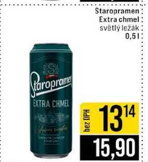 Staropramen Extra chmel světlý ležák 0,5l