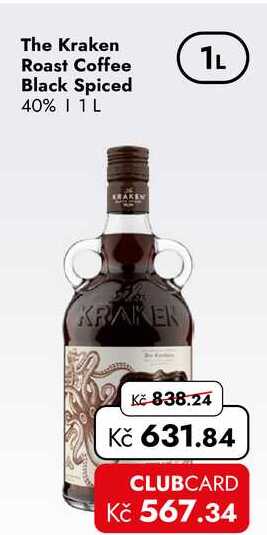 The Kraken Roast Coffee Black Spiced 40% 1 L