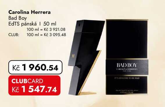 Carolina Herrera Bad Boy EdTS pánská 50 ml