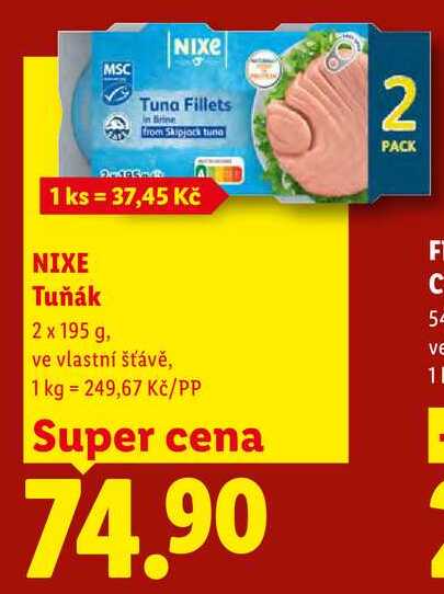 NIXE Tuňák, 2x 195 g