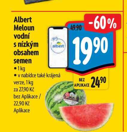 Albert Meloun vodní s nízkým obsahem semen 1kg