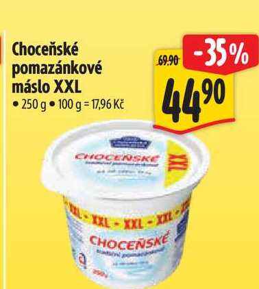 Choceňské pomazánkové máslo XXL 250 g