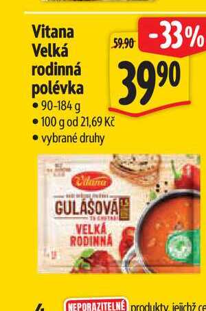 Vitana Velká rodinná polévka 90-184 g 