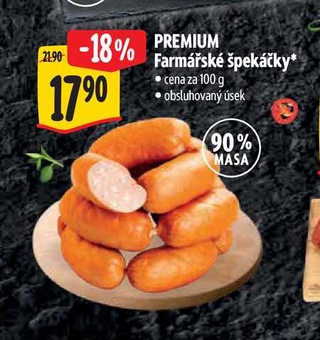 PREMIUM Farmářské špekáčky 100 g