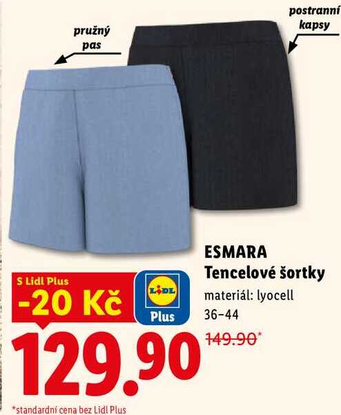 ESMARA Tencelové šortky 