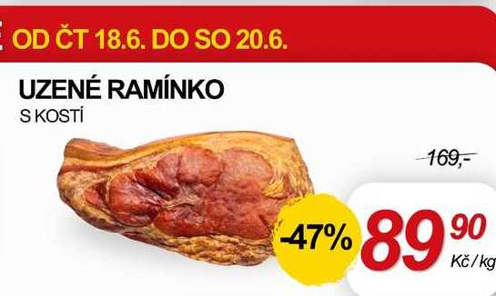 UZENÉ RAMÍNKO S KOSTÍ, 1 kg