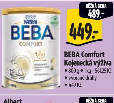 BEBA Comfort Kojenecká výživa 800 g