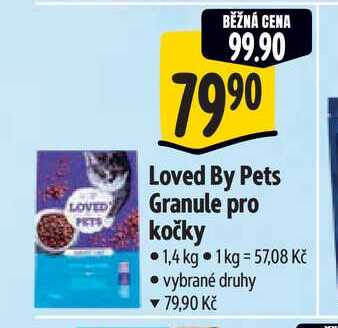  Loved By Pets Granule pro kočky 1,4 kg 