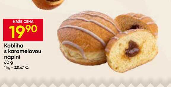 Kobliha s karamelovou náplní 60 g