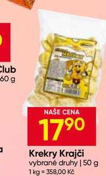 Krekry Krajči vybrané druhy 50 g