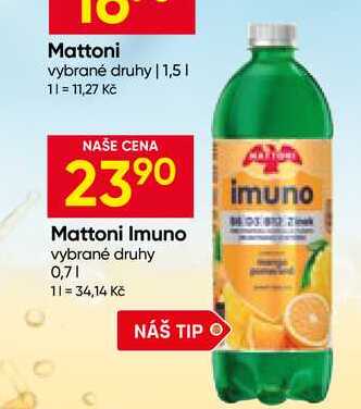 Mattoni Imuno vybrané druhy 0,7l