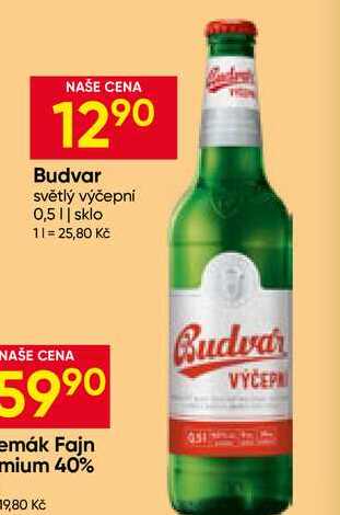 Budvar světlý výčepní 0,5l