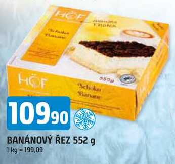 BANÁNOVÝ ŘEZ 552 g