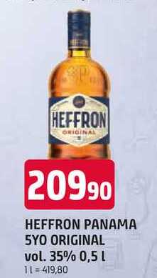 HEFFRON PANAMA 5YO ORIGINAL vol. 35% 0,5l