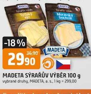 Madeta Sýrařův výběr 100g