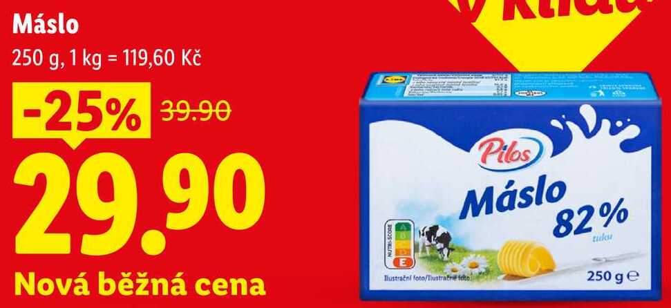 Máslo, 250 g