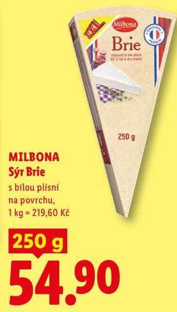 MILBONA Sýr Brie, 250 g