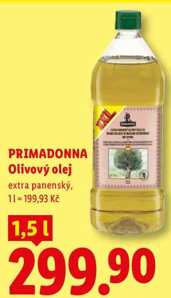 PRIMADONNA Olivový olej, 1,5 l