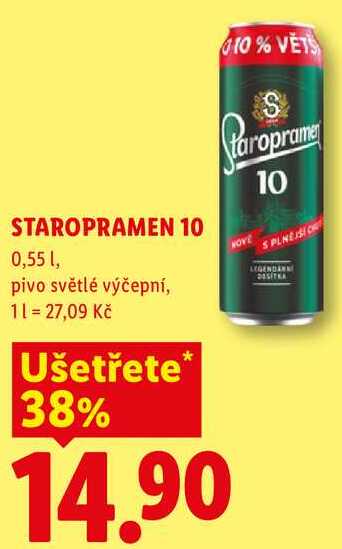 STAROPRAMEN 10, 0,55 l