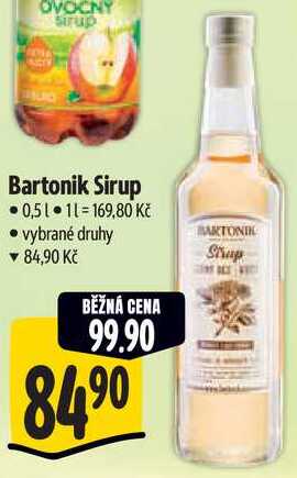 Bartonik Sirup, 0,5 l