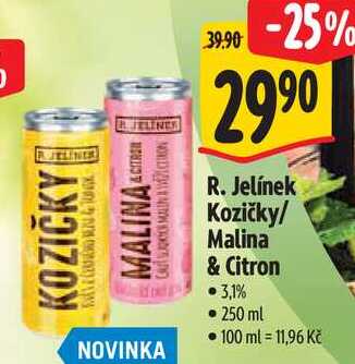 R. Jelínek Kozičky/Malina & Citron, 250 ml