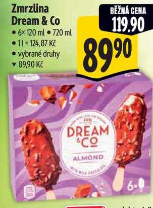 Zmrzlina Dream & Co, 6x 120 ml