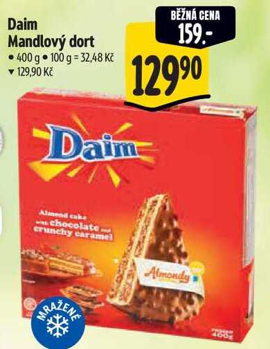Daim Mandlový dort, 400 g