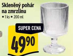 Skleněný pohár na zmrzlinu 