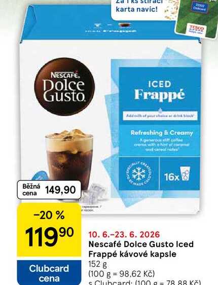 Nescafé Dolce Gusto Iced Frappé kávové kapsle, 152 g