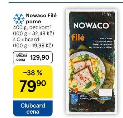 Nowaco Filé porce, 400 g, bez kostí