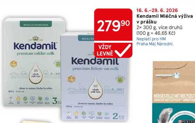 Kendamil Mléčná výživa v prášku, 2x 300 g, více druhů 