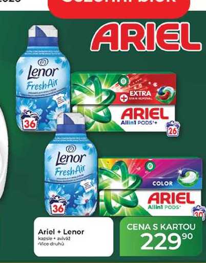 Ariel + Lenor kapsle