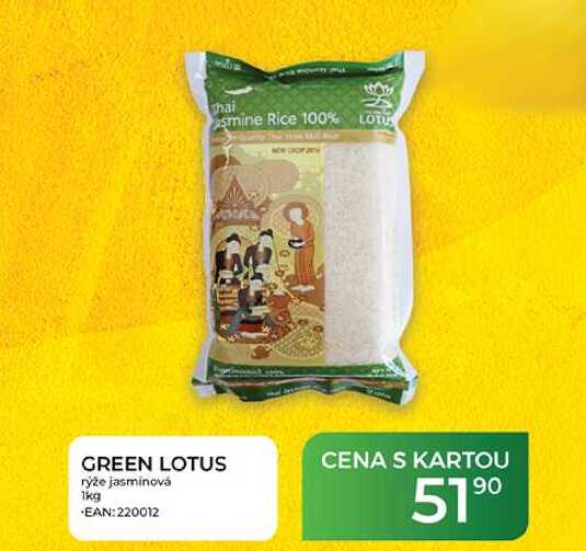 GREEN LOTUS rýže jasmínová 1kg 