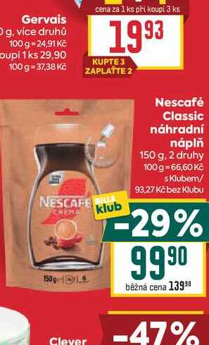 Nescafé Classic náhradní náplň 150 g