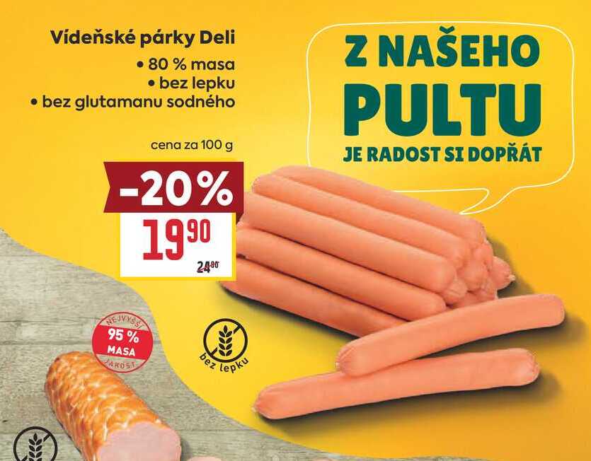 Vídeňské párky Deli 100g