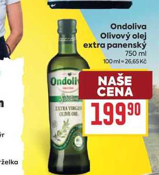 Ondoliva Olivový olej extra panenský 750 ml