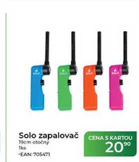 Solo zapalovač 19cm otočný 1 ks